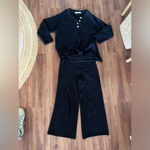 FP black Hailee sweater set - size small like new